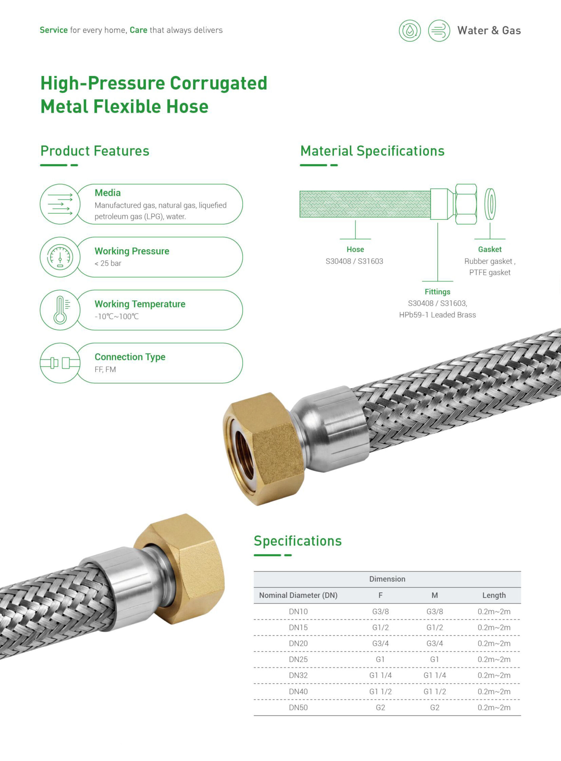 high-pressure-corrugated-metal-flexible-hose